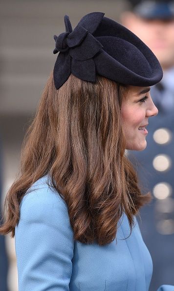 The Duchess wore a chic black hat from Lock & Co.
<br>
Photo: Getty Images