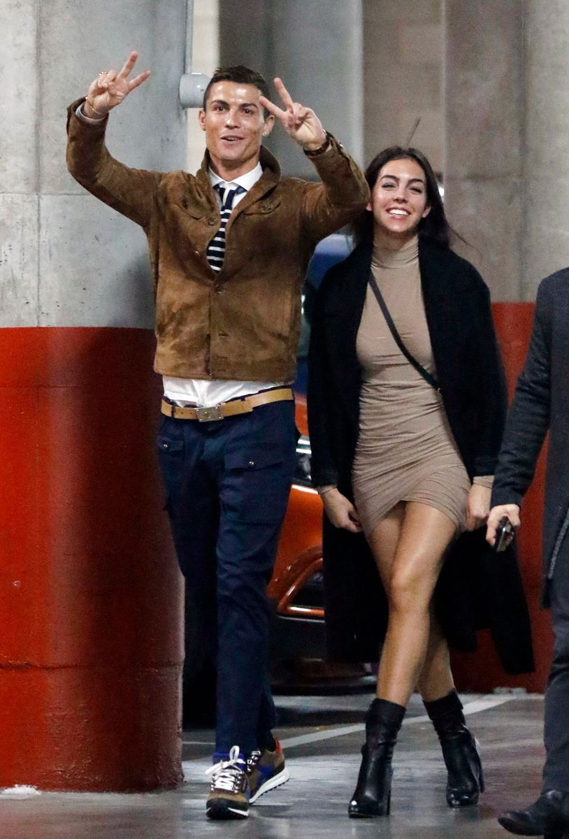 Cristiano Ronaldo and his girlfriend Georgina Rodriguez attending Alejandro Sanz's concert on December 5, 2016 in Madrid, Spain. 
