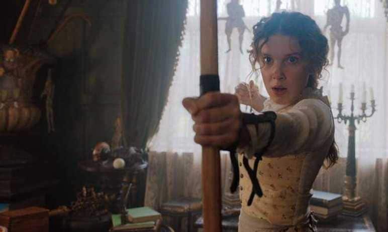 Enola Holmes played by Millie Bobby Brown