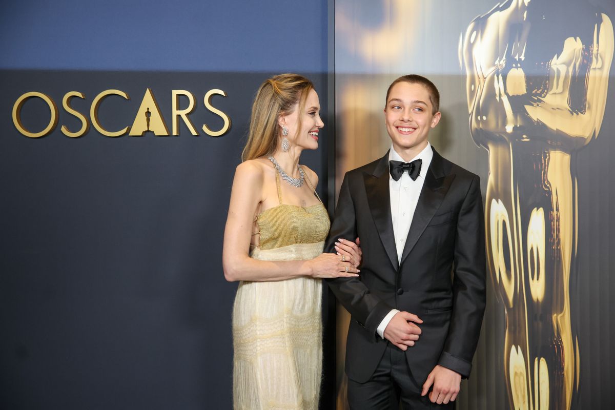 Knox makes Angelina Jolie laugh during L.A. outing