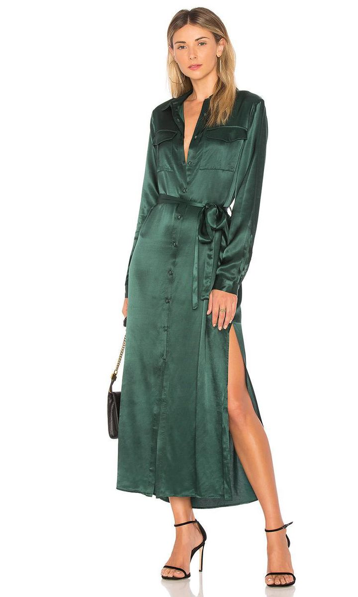 Long Sleeve Shirt Dress de L'Academie