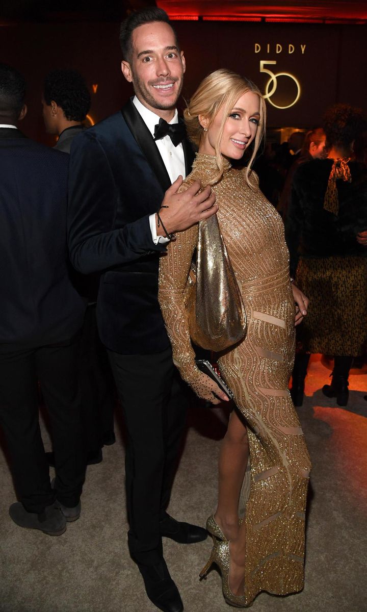 Paris Hilton at P Diddy 50th birthday bash