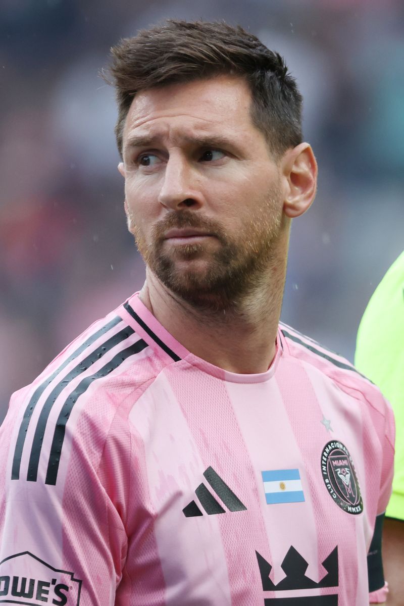 Lionel Messi #10 of Inter Miami CF looks on during the MLS match between Inter Miami CF and Philadelphia Union.