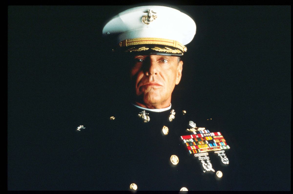 Jack Nicholson as Colonel Nathan Jessup in the 1992 courtroom drama A Few Good Men.