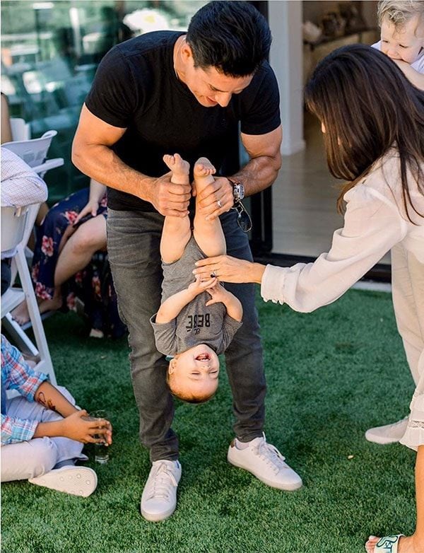 Eva Longoria, Mario Lopez and Santiago Bastón