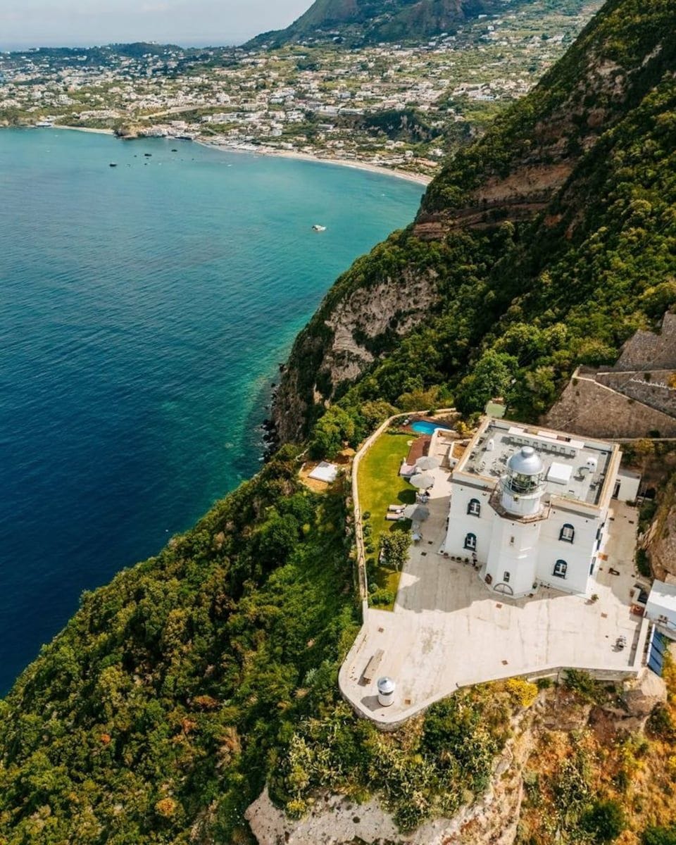 The Ischia lighthouse where Venus Williams is getting married