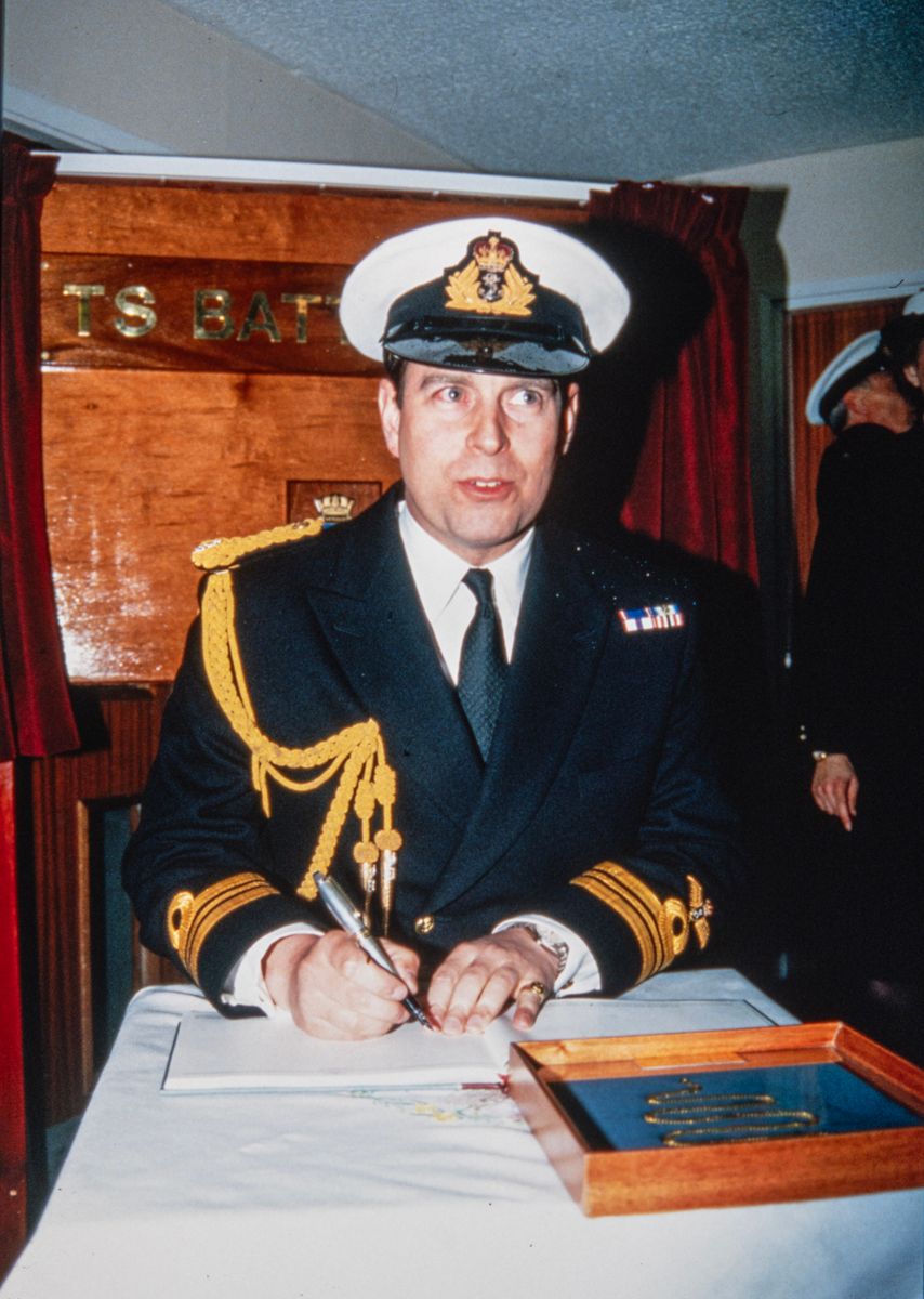 Andrew is said to have retained the military medals he earned during his active service.