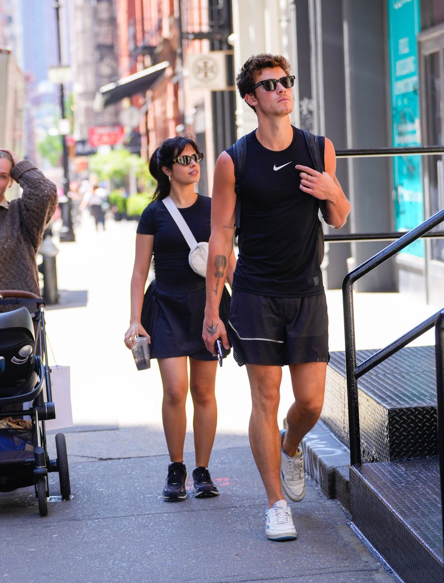 Camila Cabello and Shawn Mendes on May 25, 2023 in New York City. 