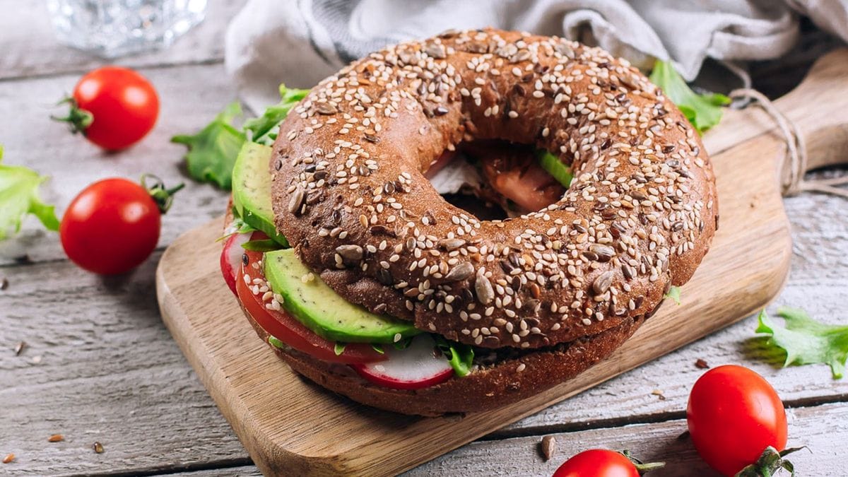 A versatil avocado and bagel option even for a breakfast