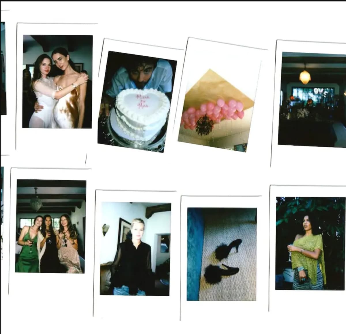 Her famous mom was spotted in the polaroids