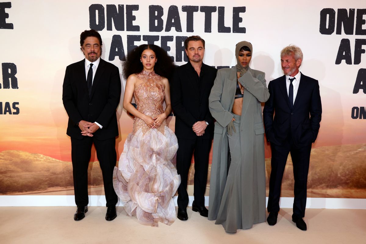 Benicio del Toro, Chase Infiniti, Leonardo DiCaprio, Teyana Taylor and Sean Penn