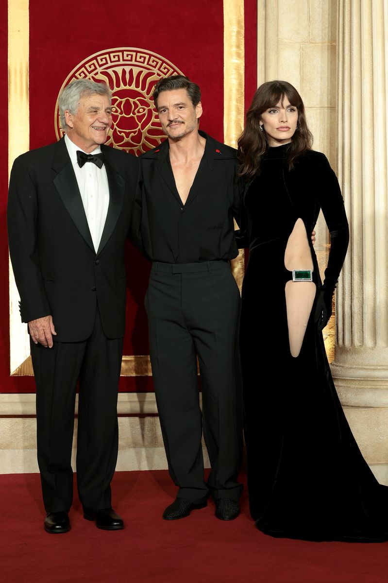 Jose Balmaceda Riera, Pedro Pascal and Lux Pascal attend "Gladiator II" The Royal Film Performance and Global Premiere 
