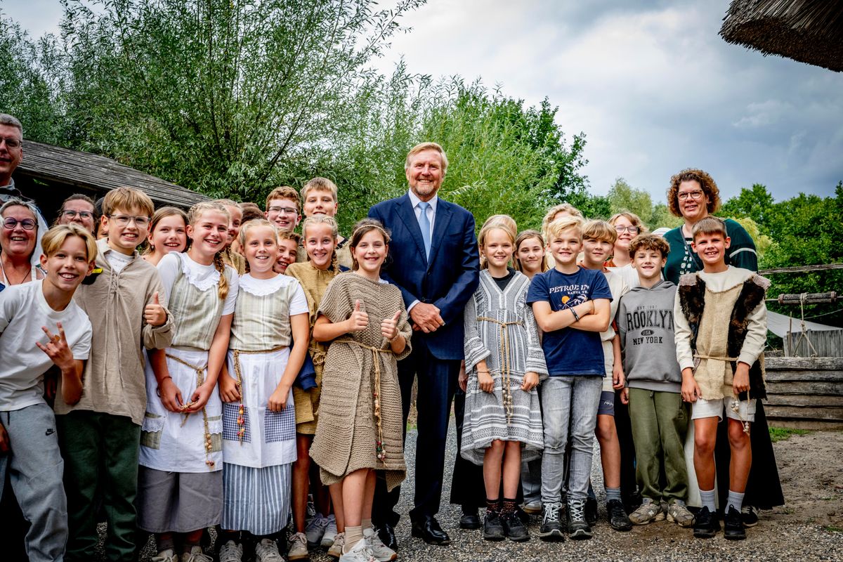 King Willem-Alexander opens the renovated Museum Park VONK in Eindhoven, the Netherlands