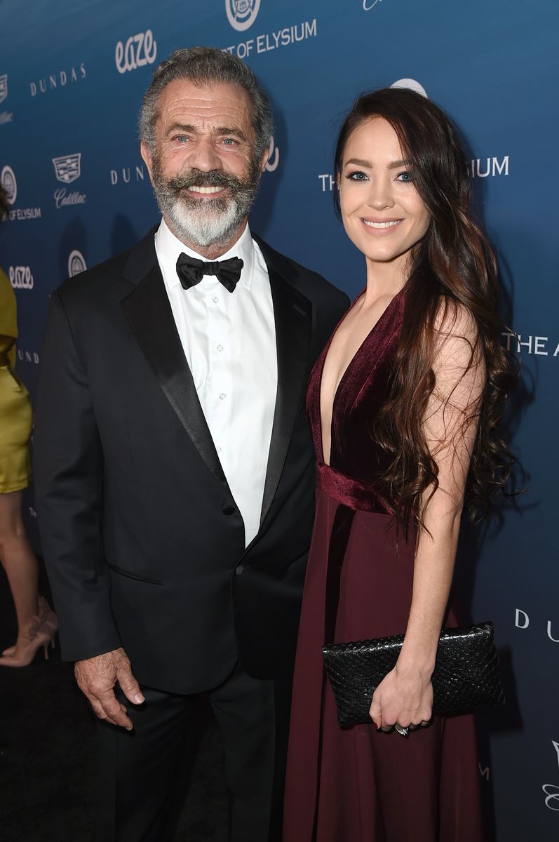 LOS ANGELES, CA - JANUARY 05: Mel Gibson (L) and Rosalind Ross attend Michael Muller's HEAVEN, presented by The Art of Elysium, on January 5, 2019 in Los Angeles, California. (Photo by Kevin Winter/Getty Images)
