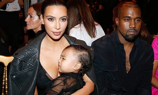 Little North accompanied Kim and Kanye at Paris Fashion Week, dressed impeccably of course.