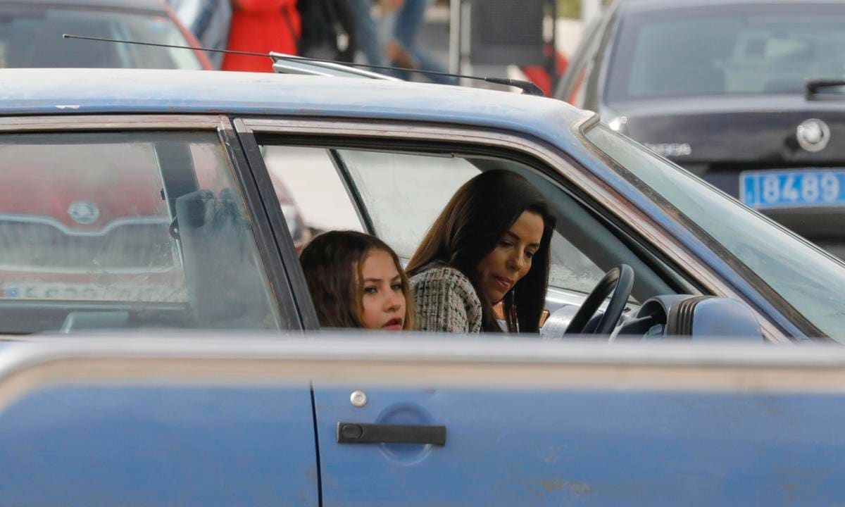 Eva Longoria filming the series "Land of Women"