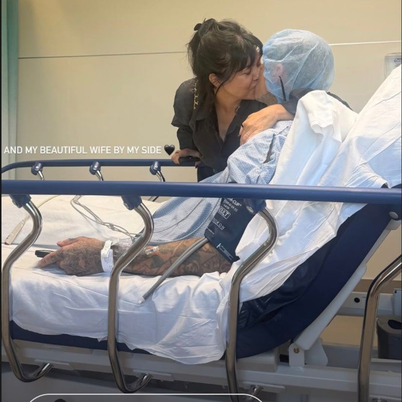 Kourtney was by side bedside