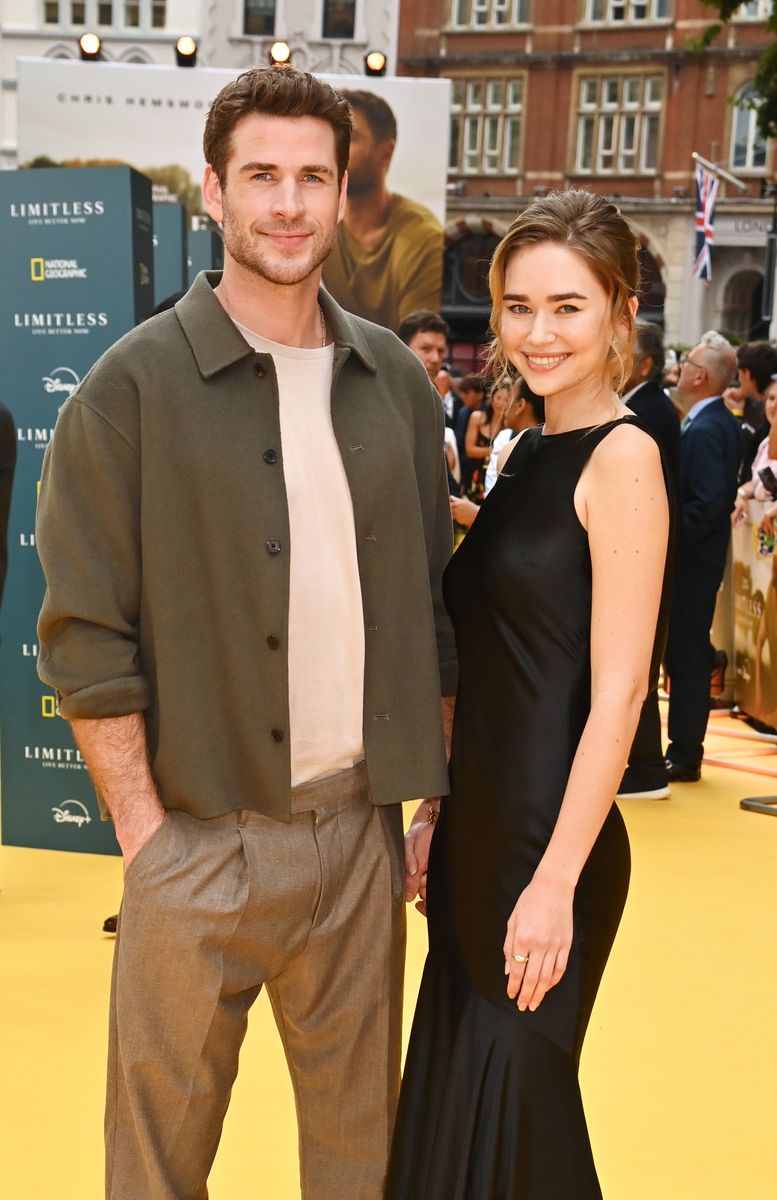 Liam Hemsworth and Gabriella Brooks attend the Disney+ World Premiere of National Geographic's 'Limitless: Live Better Now' 