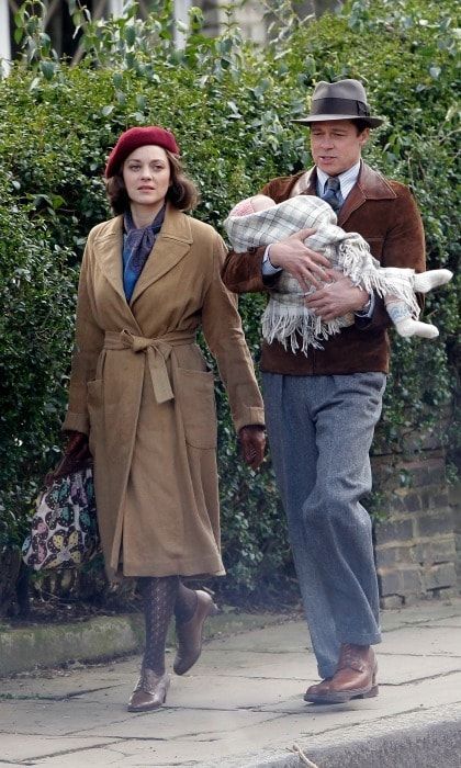 Marion and Brad play lovers in the World War II thriller 'Allied'.
Photo: Ada Houghton/GC Images