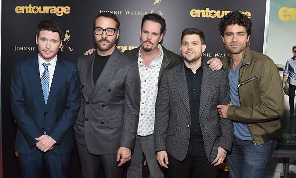 May 27: The boys are back together! Kevin Connolly, Jeremy Piven, Kevin Dillon, Jerry Ferrara and Adrian Grenier met up in NYC for the premiere of 'Entourage' at the Paris Theater.
Photo: Getty Images