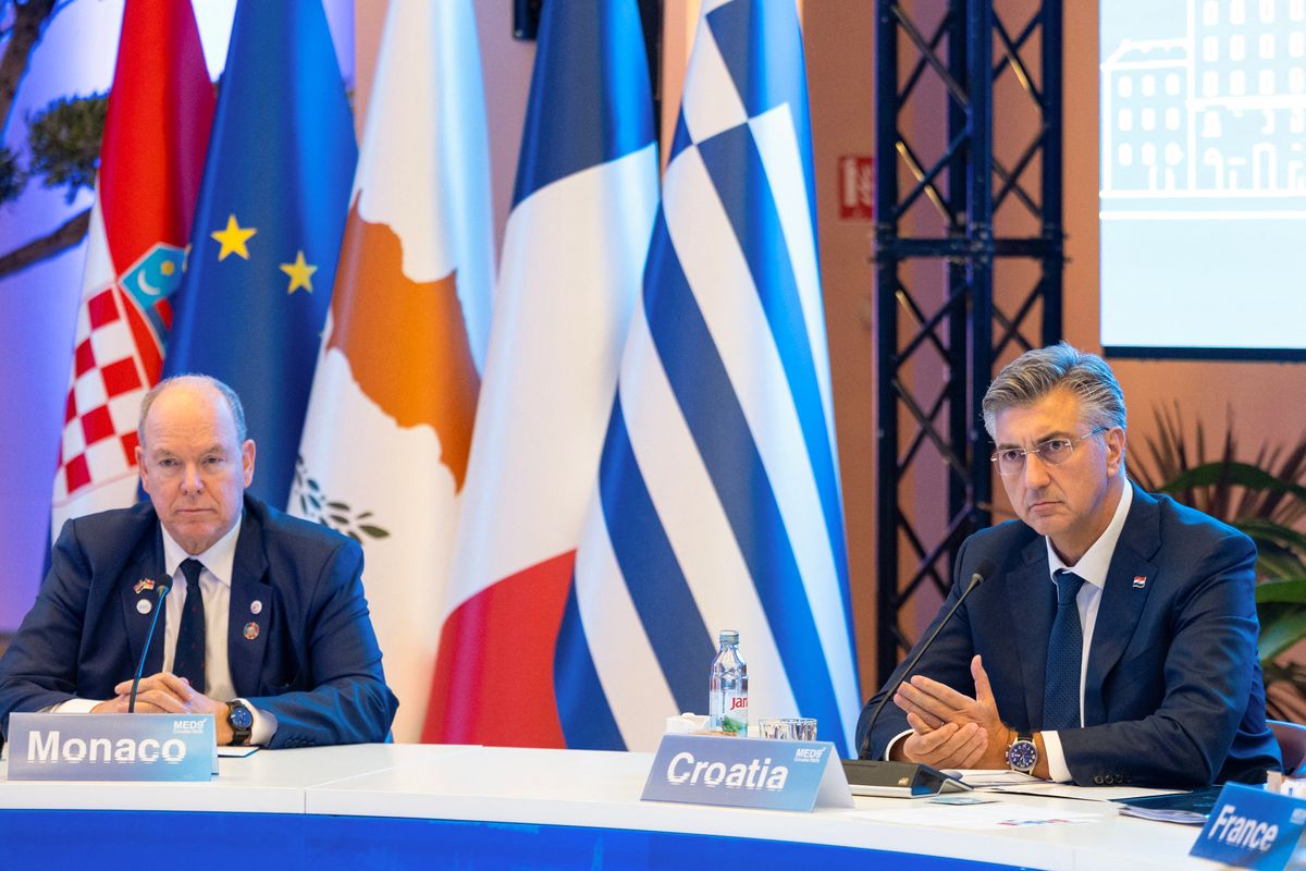 Prince Albert attended the MED9 summit in Split, Croatia, as guest of honor on October 7.