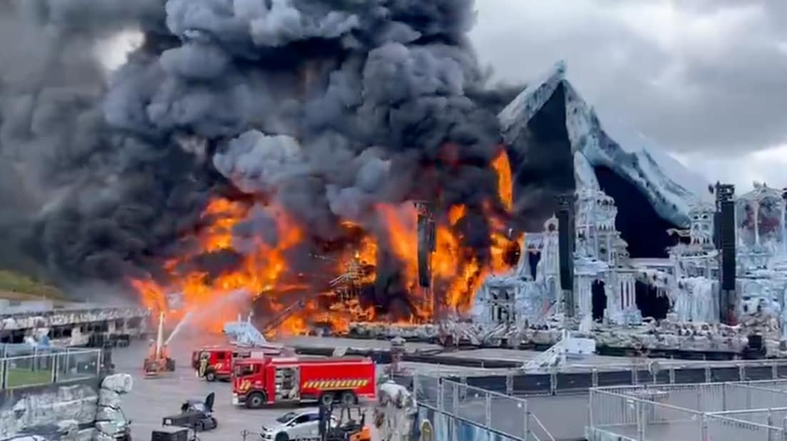 Tomorrowland in flames: Devastating fire breaks out at music festival just days before opening