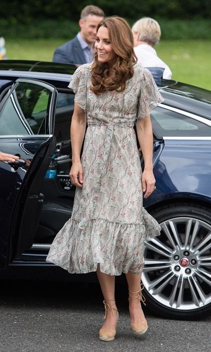 Kate Middleton looks summery at workshop, named patron of Royal Photographic Society