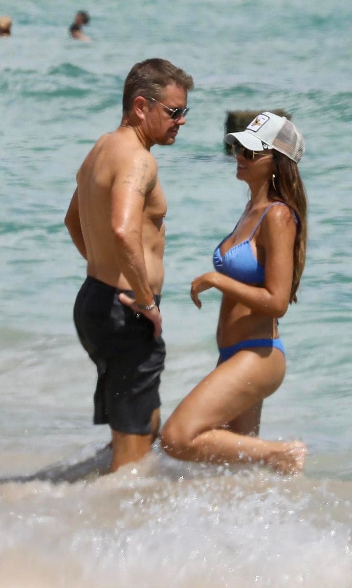 Matt Damon and Luciana Barroso