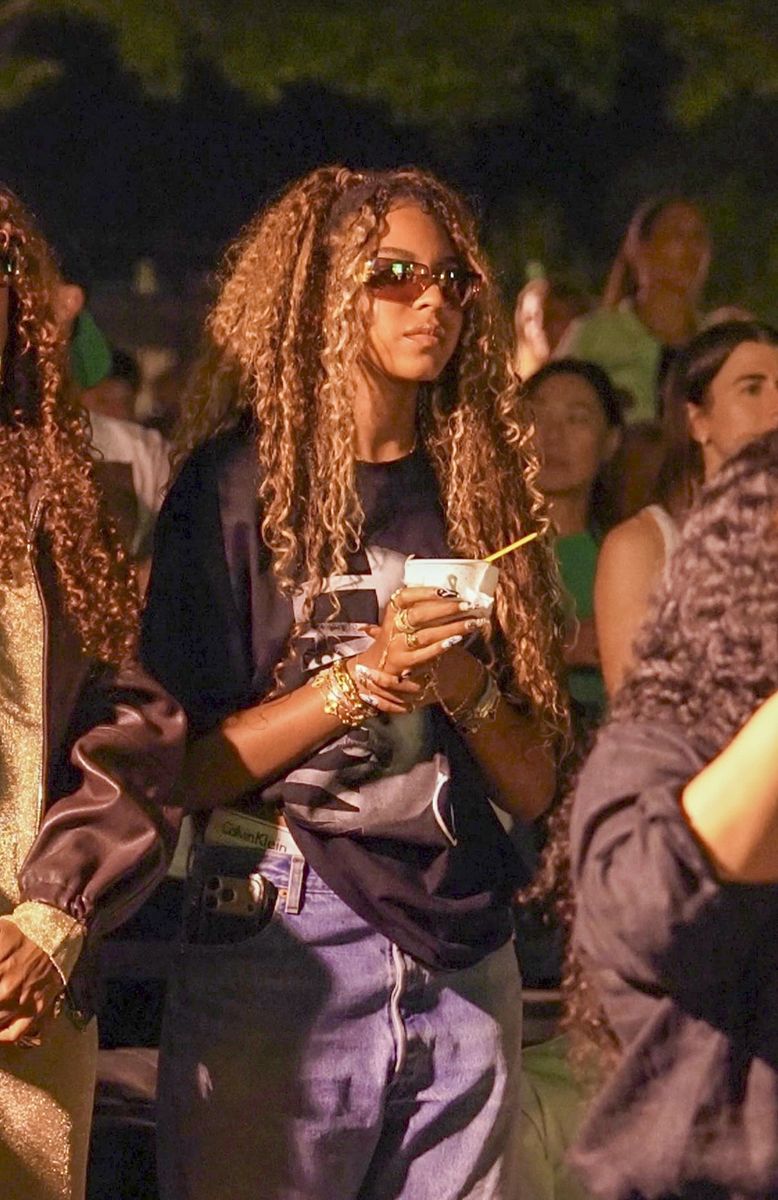Blue Ivy was spotted enjoying Lauryn Hill's concert at Club House Hamptons in New York.  