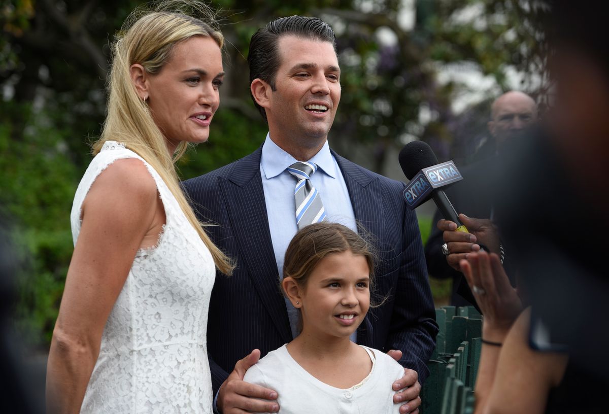 Vanessa Trump, Donald Trump, Jr., and daughter Kai.
