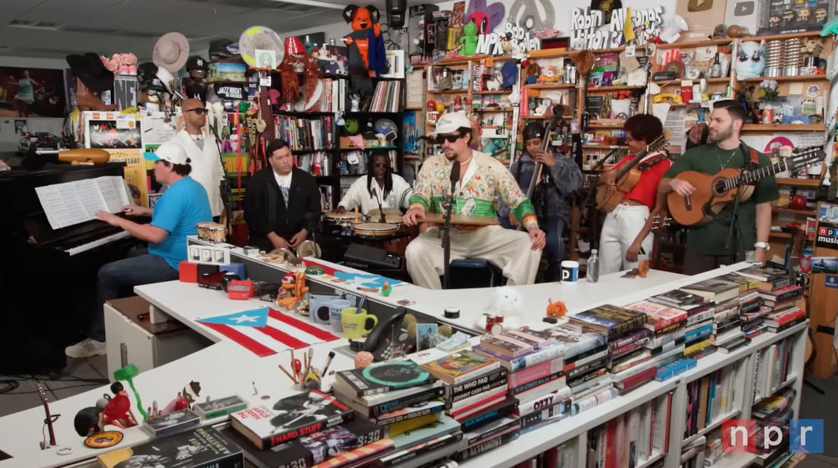 Bad Bunny on 'Tiny Desk': Star turned a corner of NPR into a slice of Puerto Rico