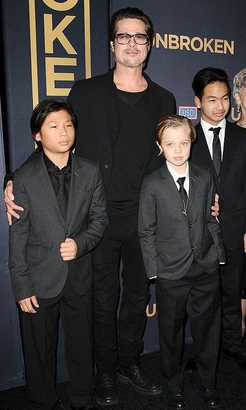Brad Pitt's kids (Pax, left, Shiloh, center, and Maddox, right) do not want to go into acting.
<br>
Photo: Jason LaVeris/FilmMagic