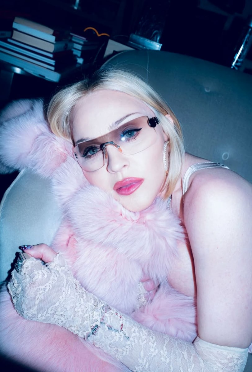 The photos drew obvious inspiration from Madonna’s iconic 'Blond Ambition' era in 1990.