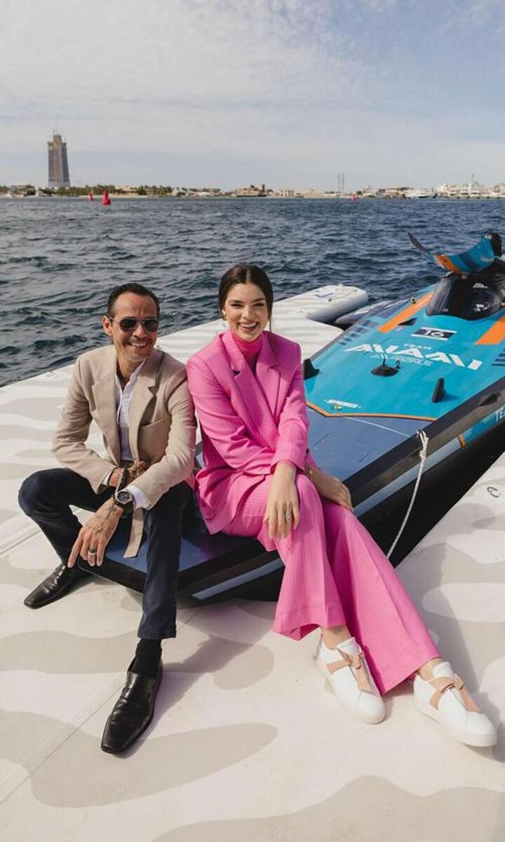 Marc Anthony y Nadia Ferreira