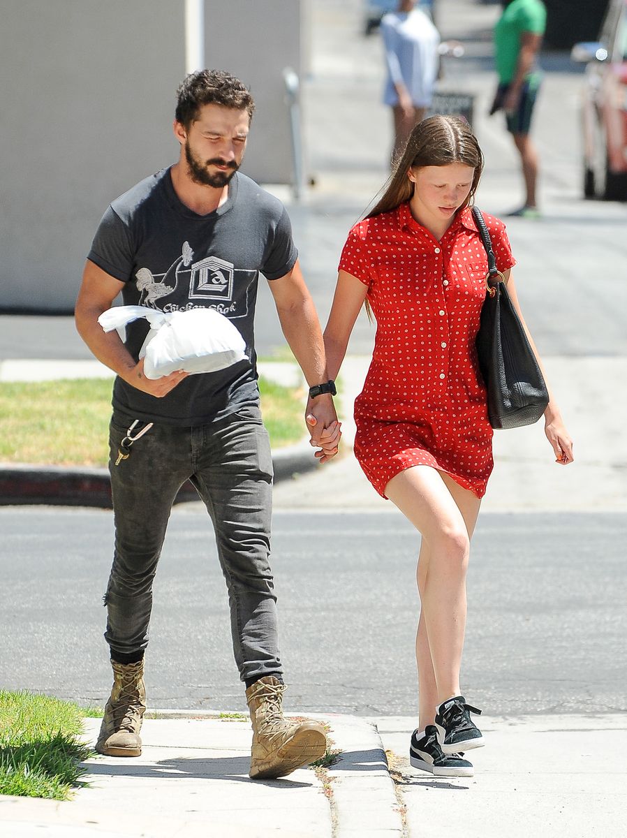 Shia LeBeouf and Mia Goth