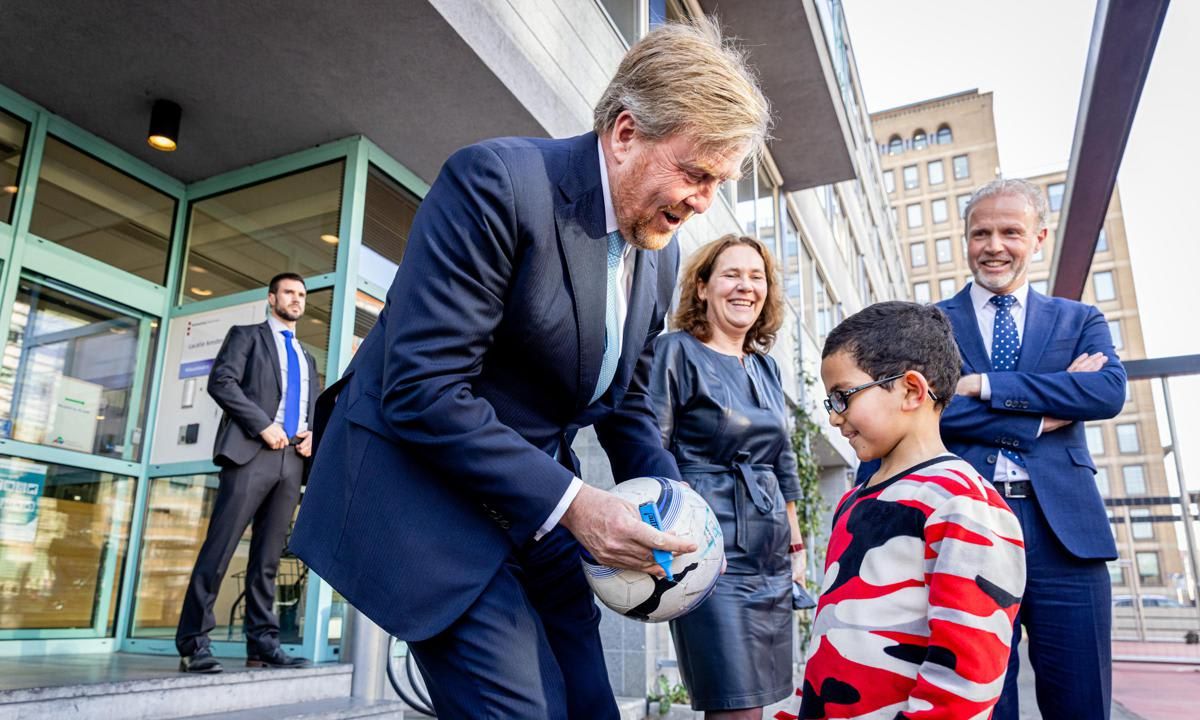 King Willem-Alexander Of The Netherlands Visits A Probation Institute In Amsterdam