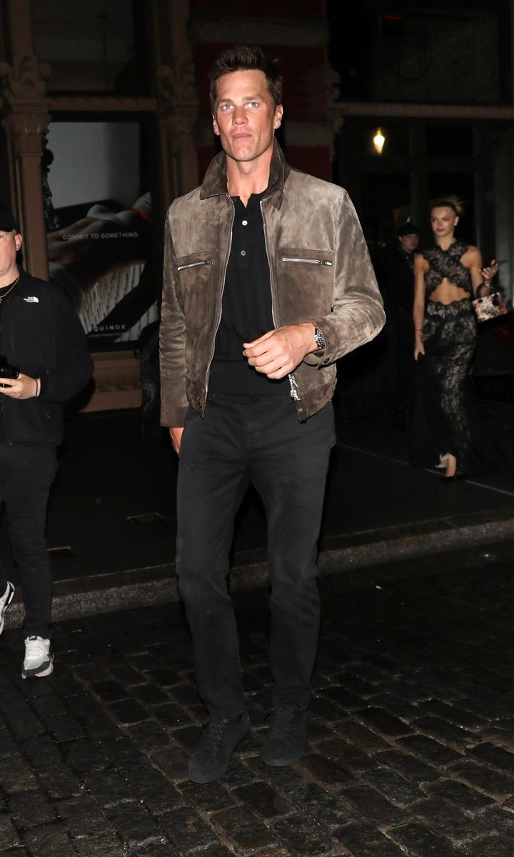 Brady leaving a 2025 Met Gala afterparty