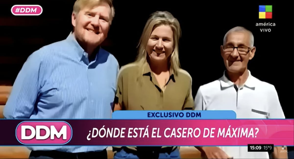 King Willem and Queen Maxima alongside Carlos Ancapichun