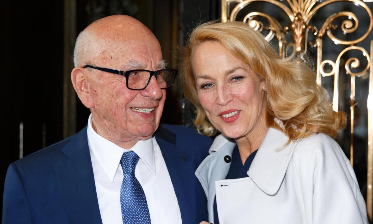 Rupert Murdoch And Jerry Hall Are Pictured Leaving Scott's After Their Marriage