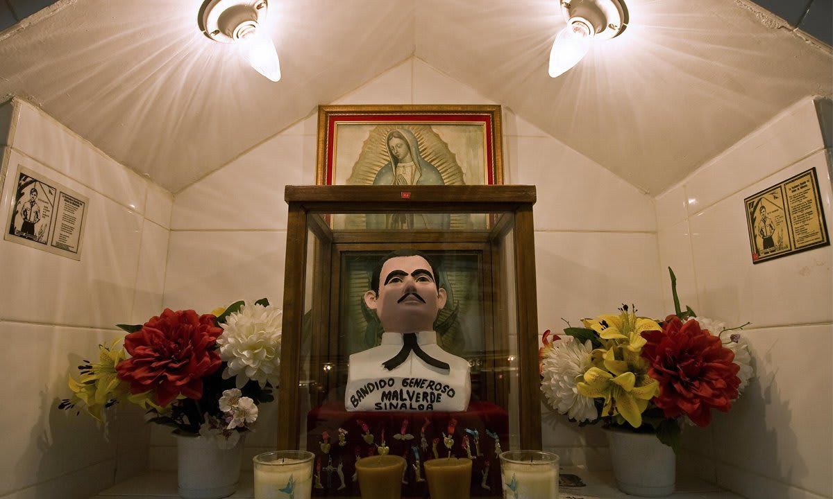 A mock up of the chapel of Saint Jesus M