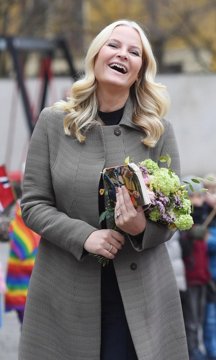 Crown Princess Mette-Marit Visits Gamlebyen Elementary School