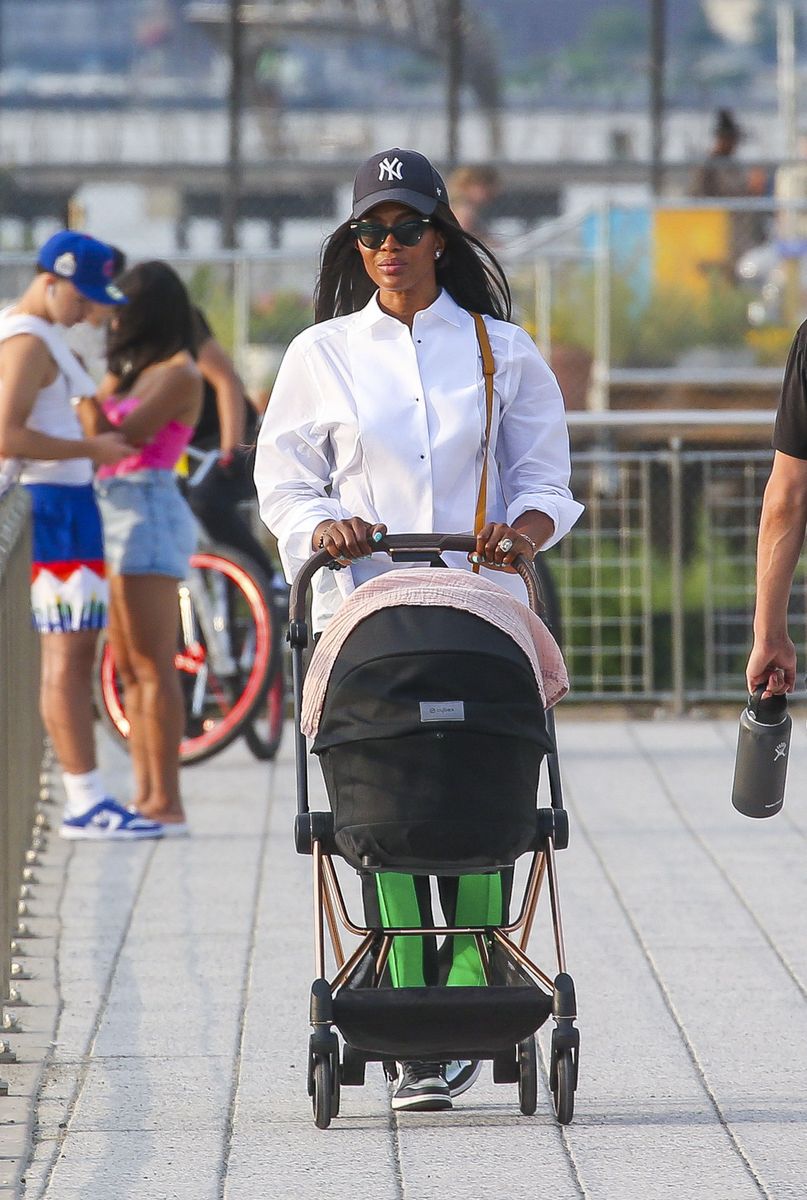 Naomi Campbell as a mom in 2021 with her daughter in New York City.