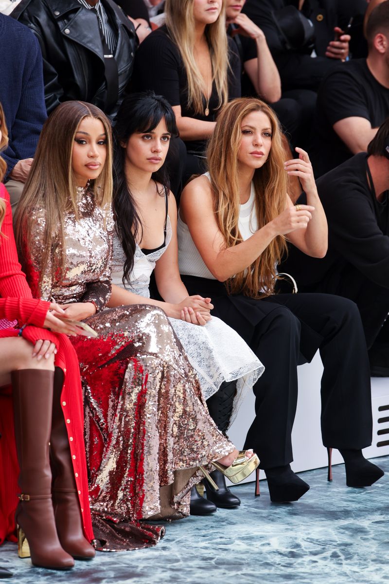  Cardi B, Camila Cabello and Shakira attend the Fendi Haute Couture Fall/Winter 2023/2024 show as part of Paris Fashion Week on July 06, 2023 in Paris, France. (Photo by Daniele Venturelli/Wireimage)