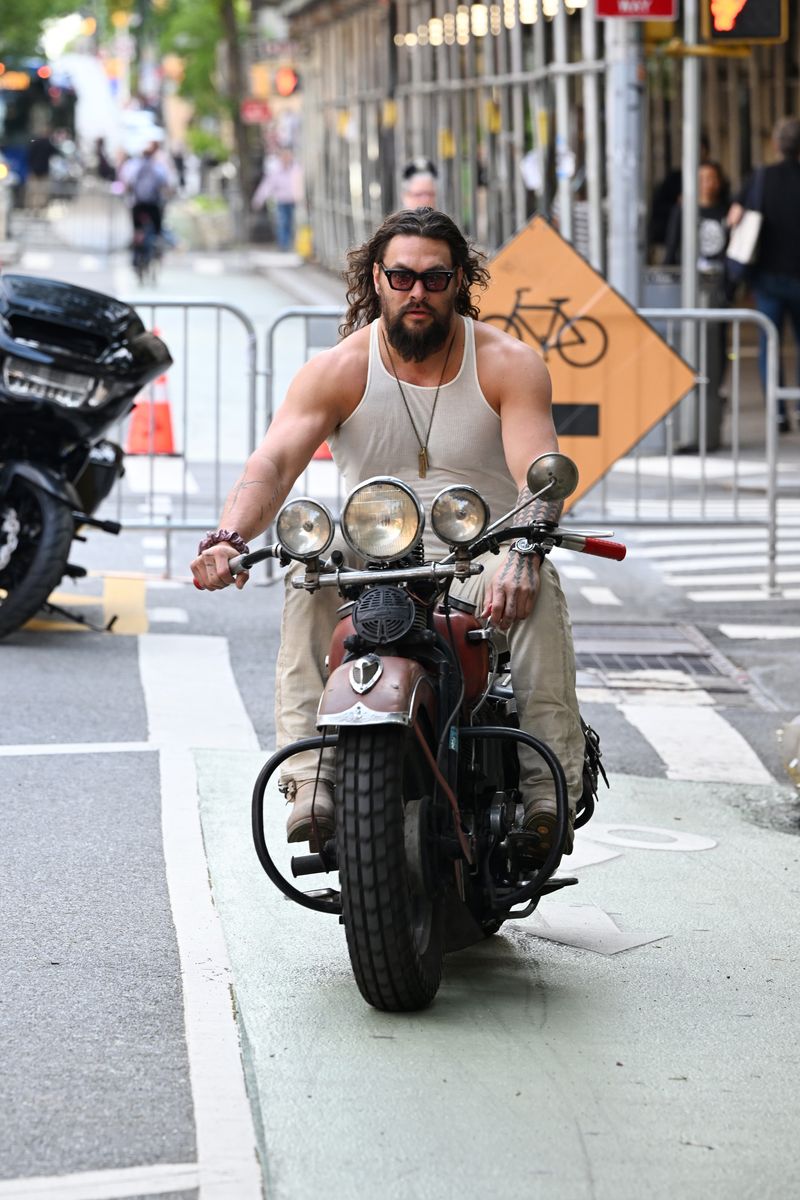 Jason Momoa attends Amazon's Upfront 2025 Presentation at Beacon Theatre on May 12, 2025 in New York City.  (Photo by Slaven Vlasic/Getty Images for Amazon)