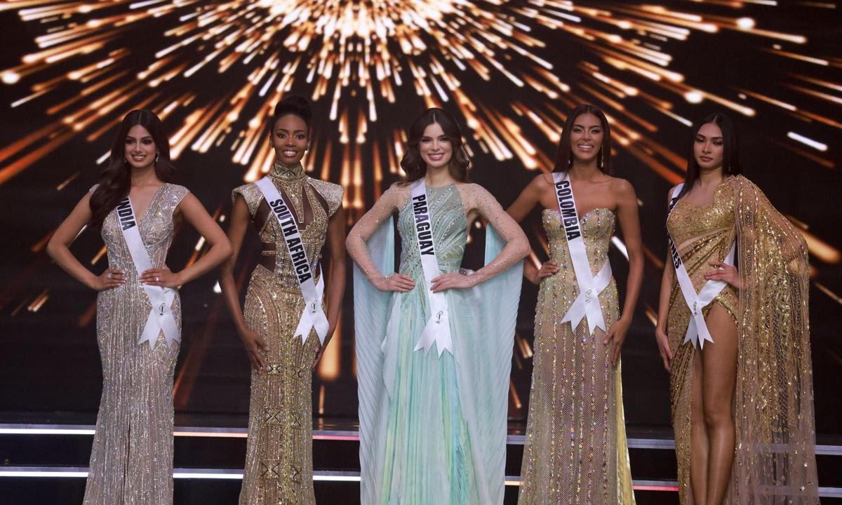 Nadia Ferreira as Miss Paraguay at the Miss Universe pageant