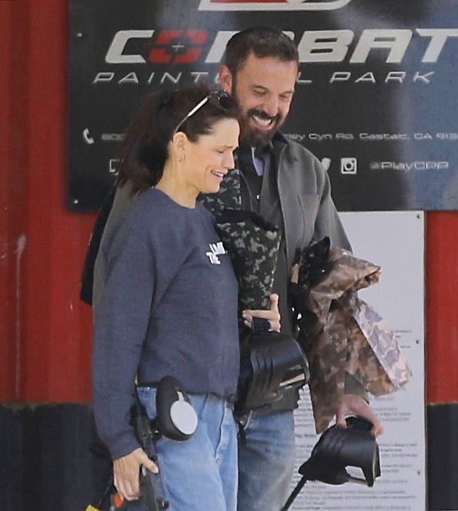 Earlier this year, Affleck and Garner were photographed playing paintball with their kids, sparking rumors of a romantic reunion