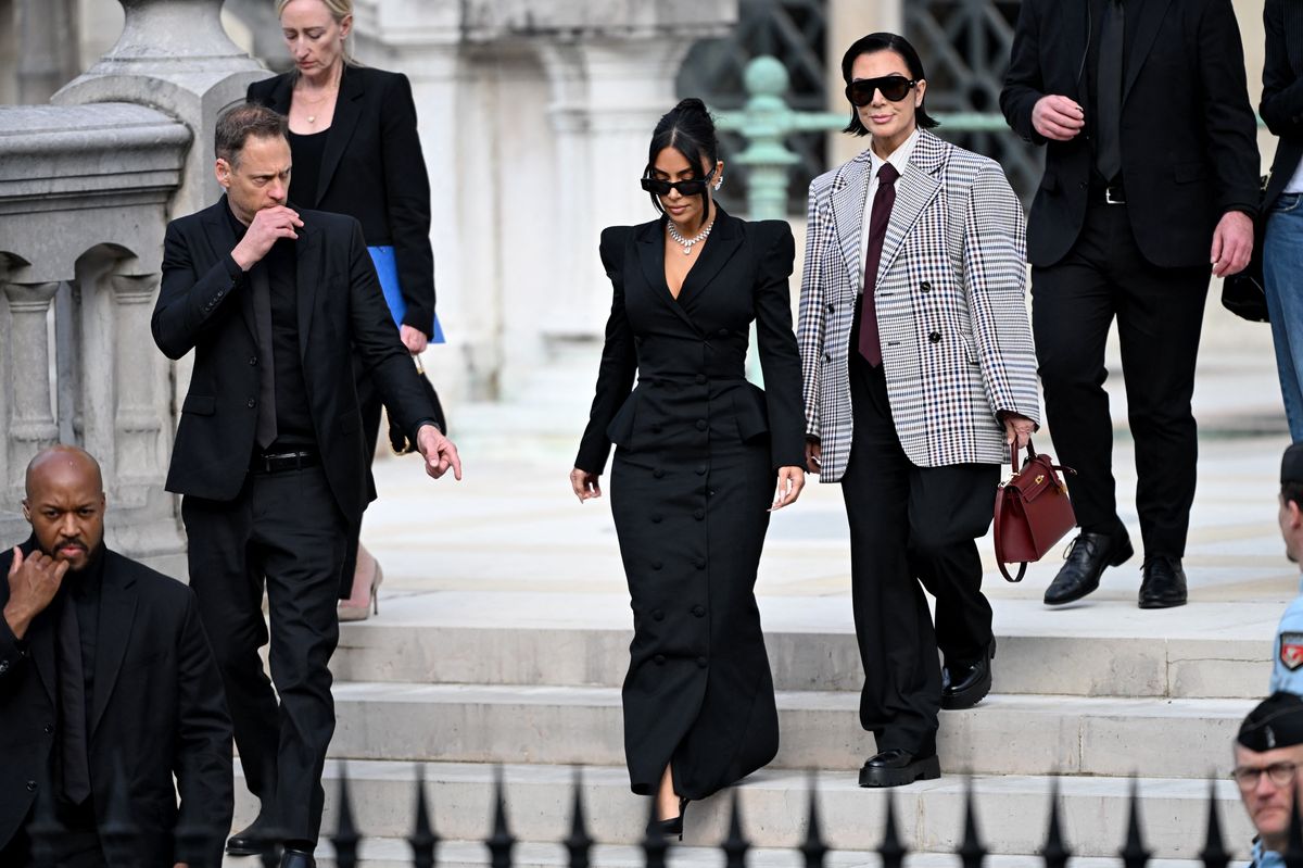 The duo was dressed to impress