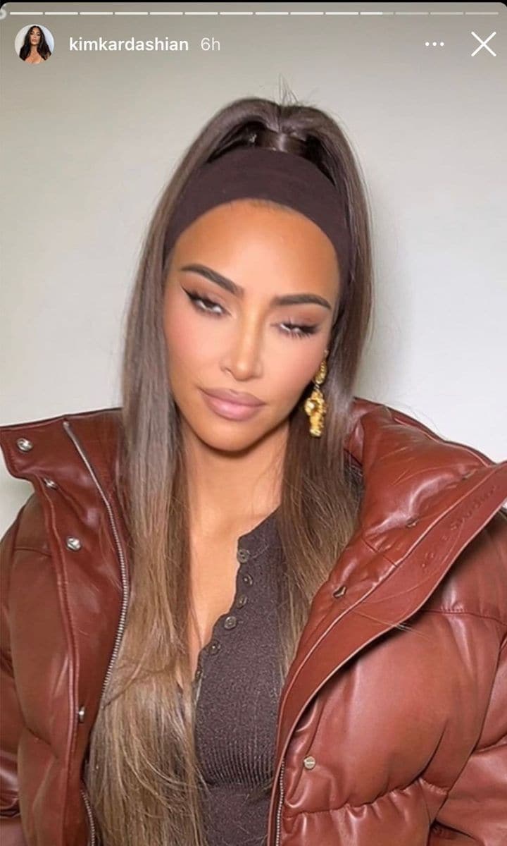 Kim Kardashian funny look