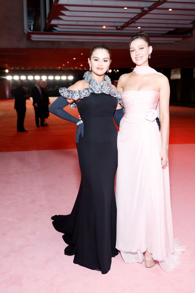  (L-R) Selena Gomez and Nicola Peltz Beckham attend the Academy Museum of Motion Pictures 3rd Annual Gala Presented by Rolex at Academy Museum of Motion Pictures on December 03, 2023 in Los Angeles, California. (Photo by Stefanie Keenan/Getty Images for Academy Museum of Motion Pictures)