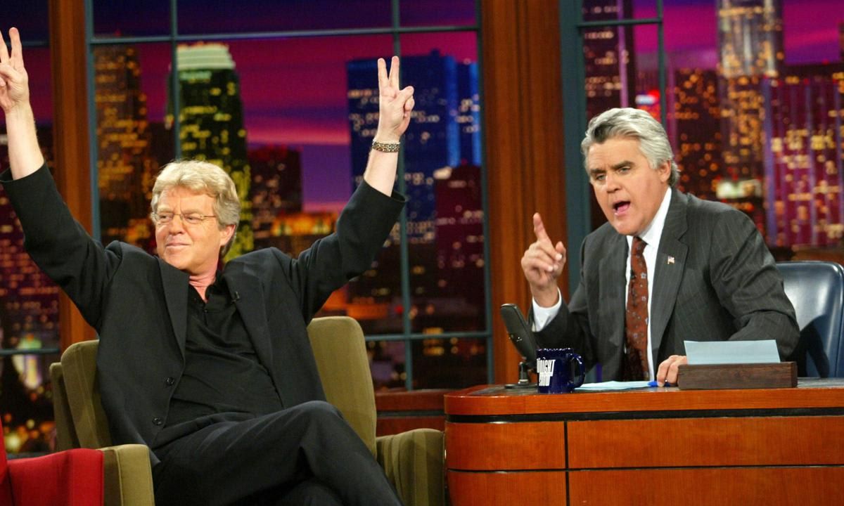 Jerry Springer and Jay Leno